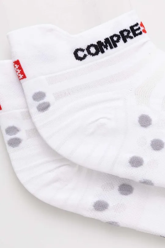 Ponožky Compressport Pro Racing Socks v4.0 Ultralight Run Low biela