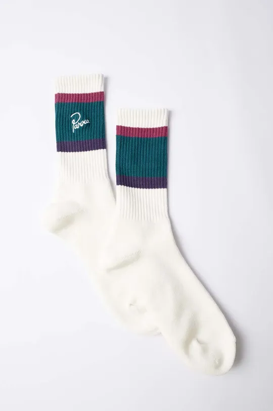 λευκό Κάλτσες by Parra The Usual Crew Socks Unisex