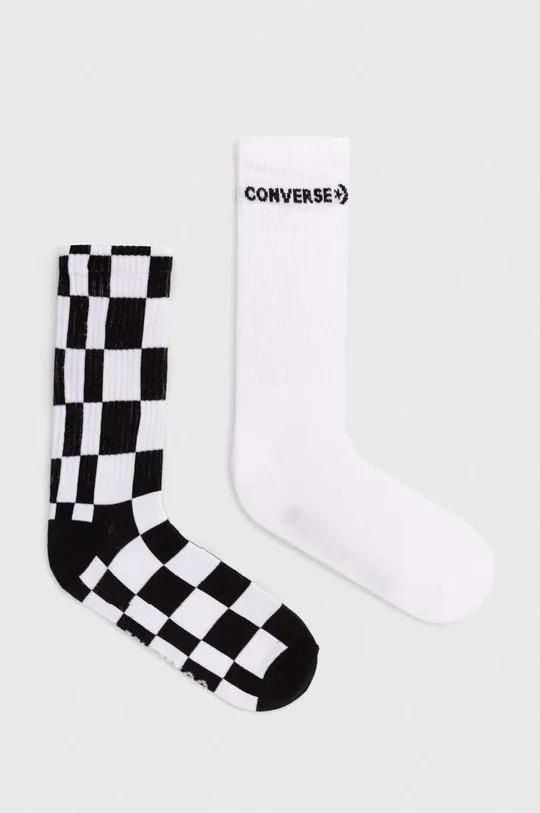 bianco Converse calzini pacco da 2 Unisex