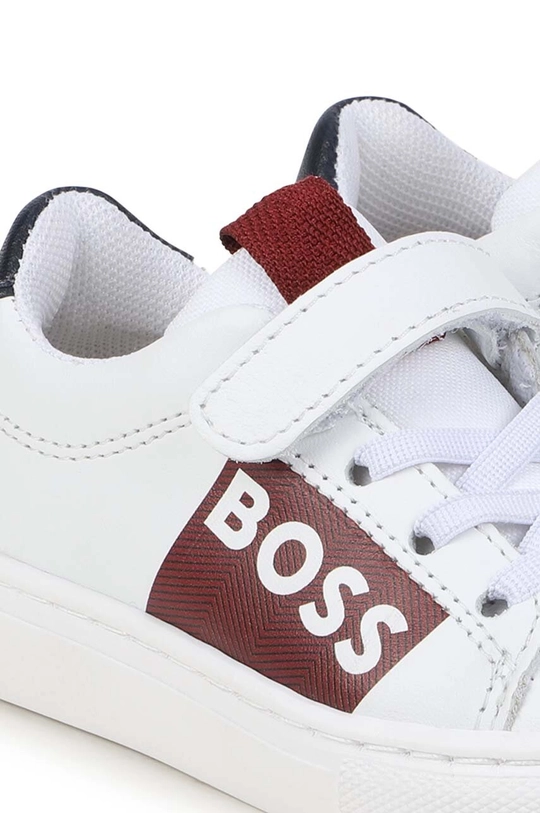 BOSS sneakersy skórzane dziecięce biały