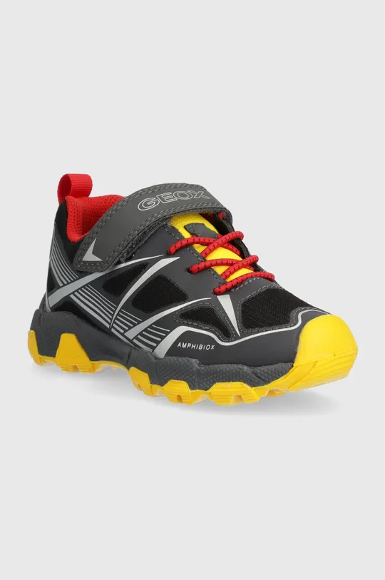 Παιδικά αθλητικά παπούτσια Geox MAGNETAR ABX γκρί