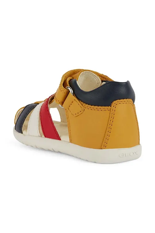 žltá Detské kožené sandále Geox SANDAL MACCHIA