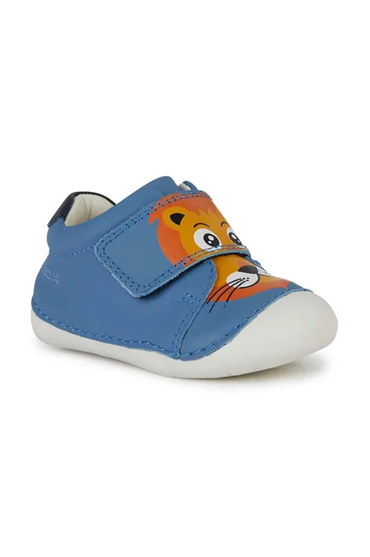 μπλε Δερμάτινα παιδικά κλειστά παπούτσια Geox TUTIM Για αγόρια