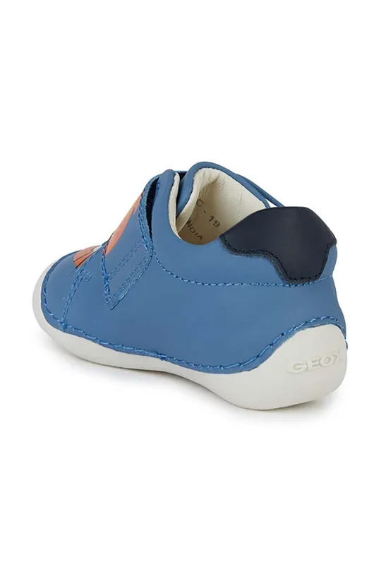 μπλε Δερμάτινα παιδικά κλειστά παπούτσια Geox TUTIM