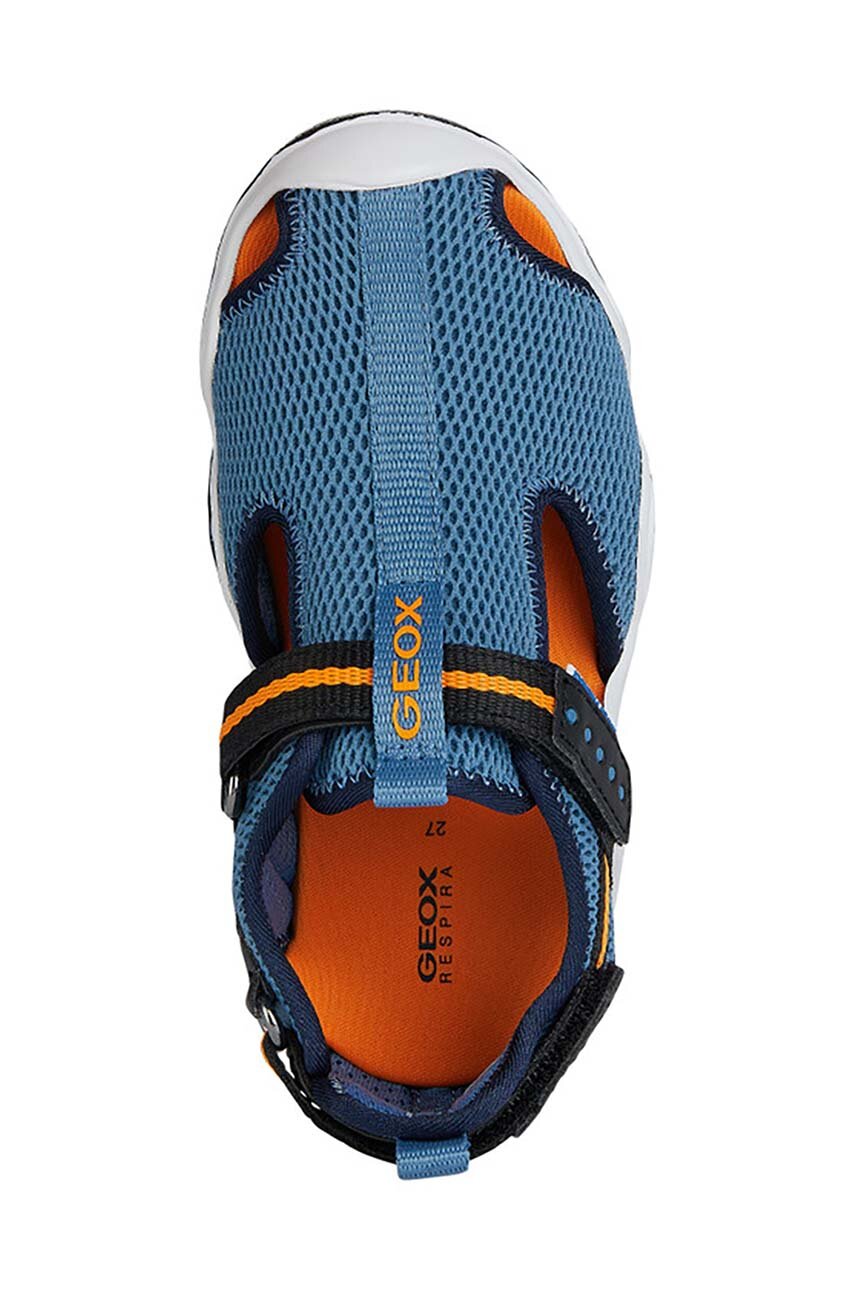 Sandales Geox Pour Garçon - Modèle Wader D - 2 Fermetures Velcro - Confortables Et Aérées Pour L'été - 10