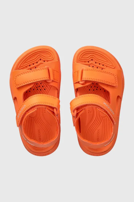 Detské sandále Geox SANDAL FUSBETTO oranžová