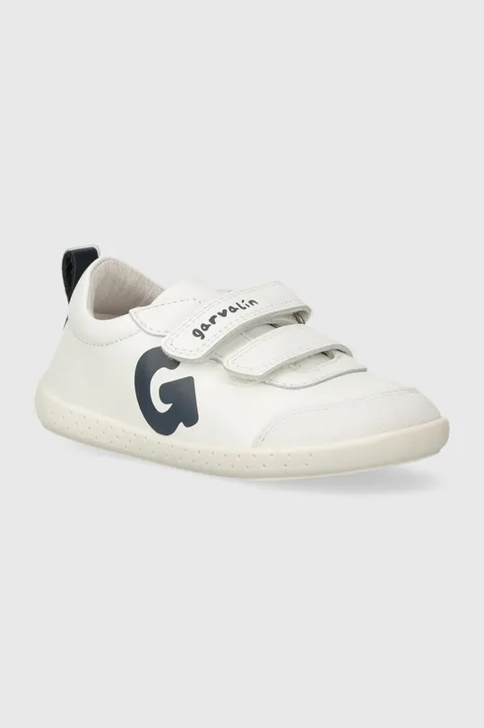 bianco Garvalin scarpe da ginnastica per bambini in pelle Ragazzi