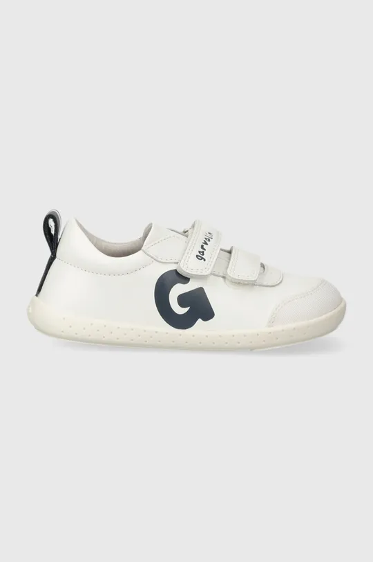 Garvalin scarpe da ginnastica per bambini in pelle bianco
