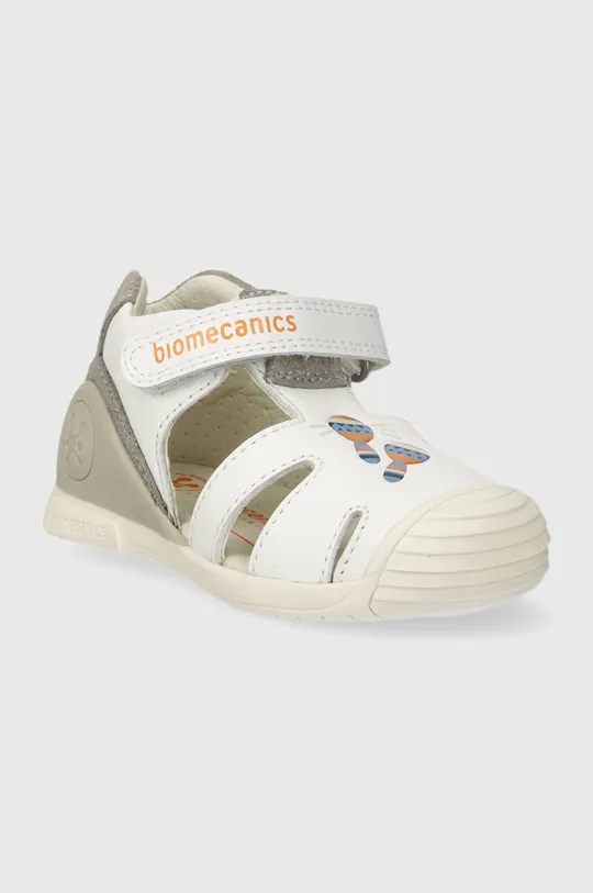 Детские кожаные сандалии Biomecanics белый