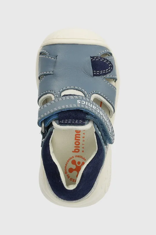 modrá Detské kožené papuče Biomecanics