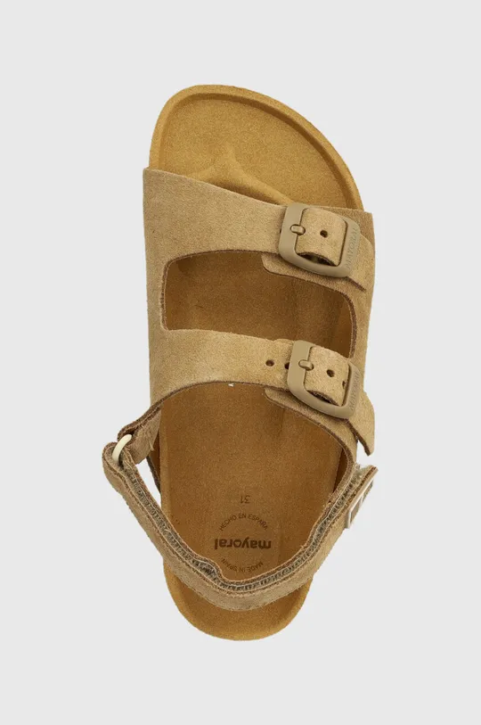 béžová Detské semišové sandále Mayoral