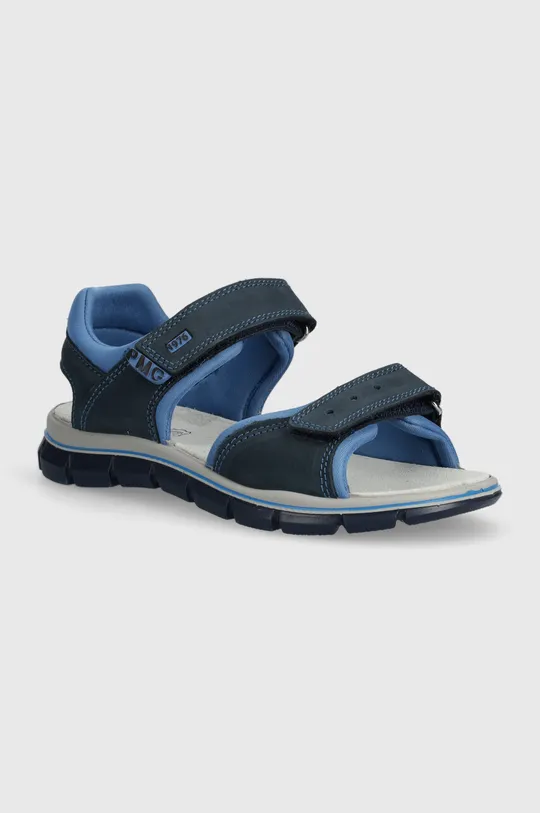 modrá Detské semišové sandále Primigi Chlapčenský