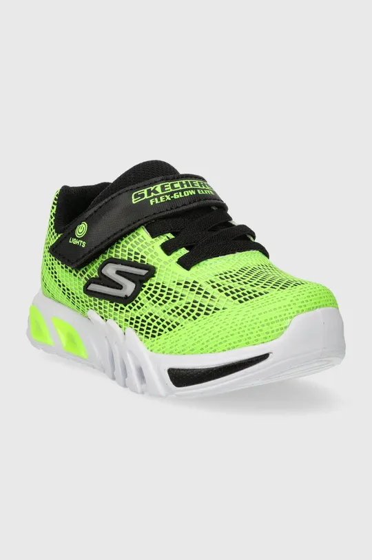 Παιδικά αθλητικά παπούτσια Skechers FLEX-GLOW ELITE VORLO πράσινο