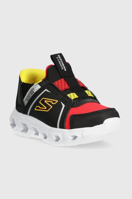 Παιδικά αθλητικά παπούτσια Skechers HYPNO-FLASH 2.0 BRISK-BRIGHTS μαύρο