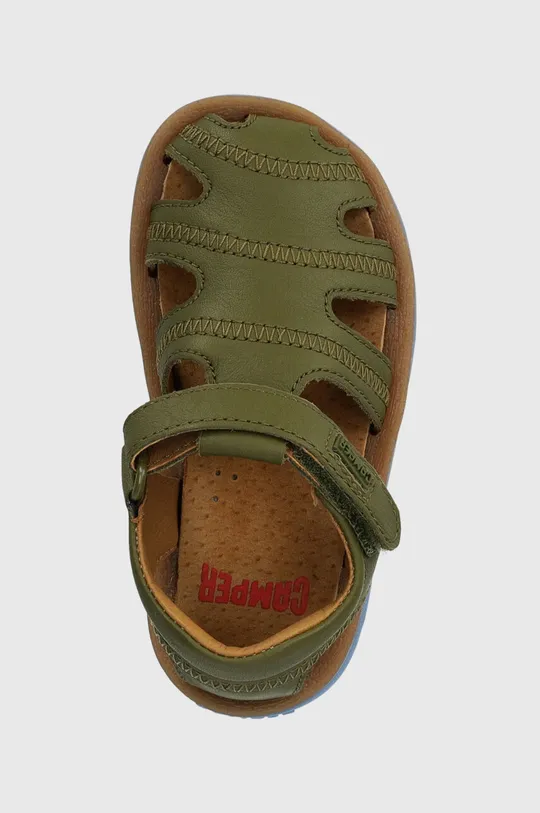 зелёный Детские кожаные сандалии Camper