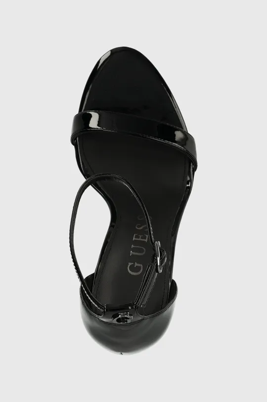 čierna Kožené sandále Guess NANY