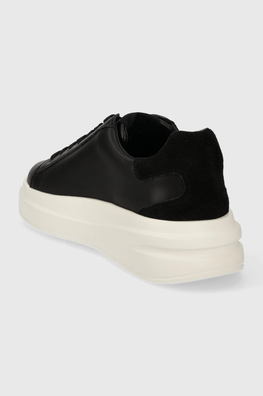 Boty Kožené sneakers boty Guess ELBINA FLPVIB.SUE12.BLACK černá