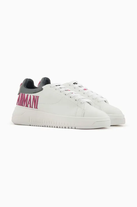 Emporio Armani sneakersy skórzane biały