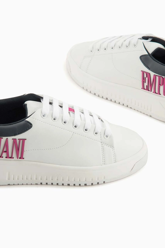 Emporio Armani sneakersy skórzane Cholewka: Skóra naturalna, Wnętrze: Materiał tekstylny, Podeszwa: Materiał syntetyczny