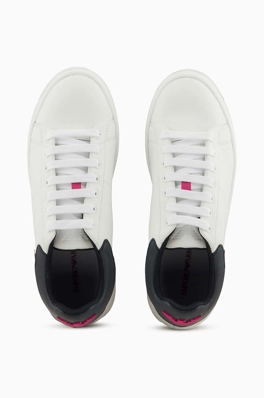 bianco Emporio Armani sneakers in pelle