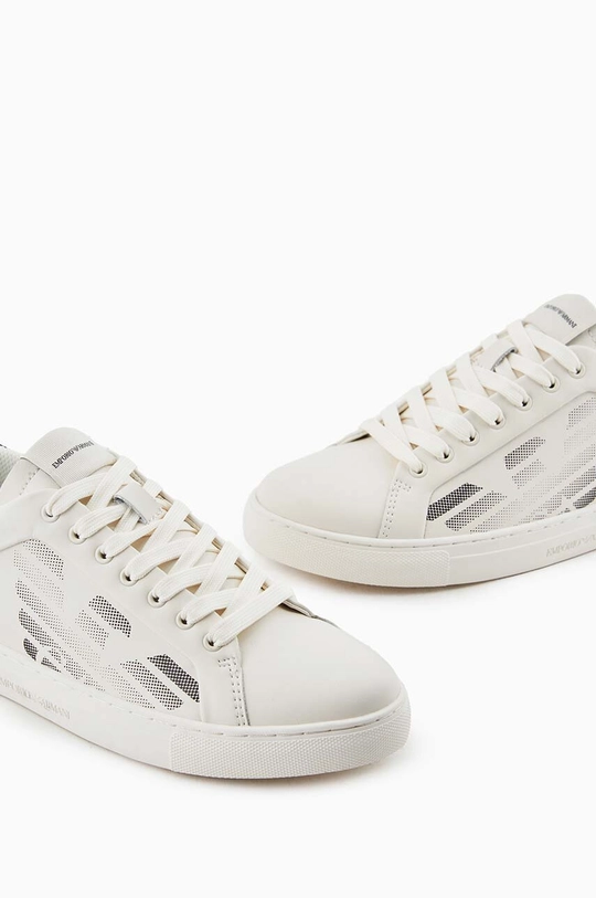 beige Emporio Armani sneakers in pelle