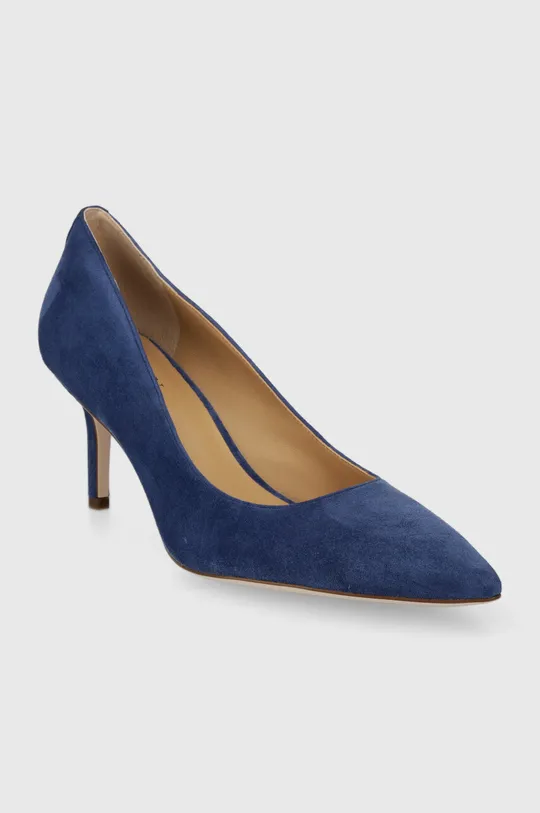 Lauren Ralph Lauren velúr magassarkú cipő Lanette kék