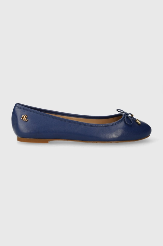 blu navy Lauren Ralph balerrine in pelle Jayna Donna