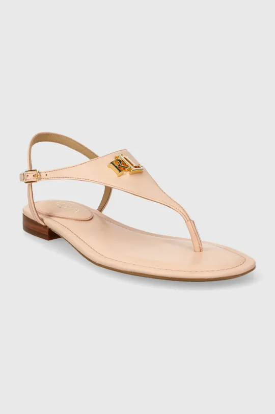Kožené sandále Lauren Ralph Lauren Ellington ružová
