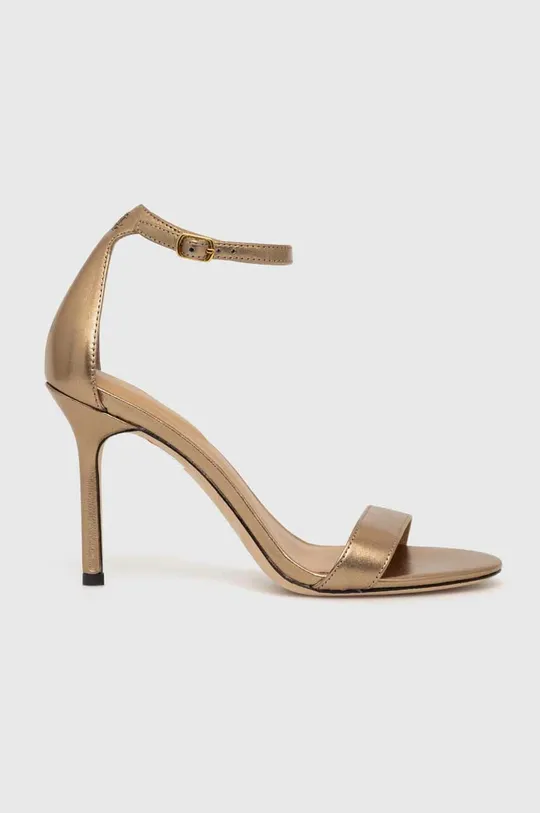 zlatna Kožne sandale Lauren Ralph Lauren Allie Ženski