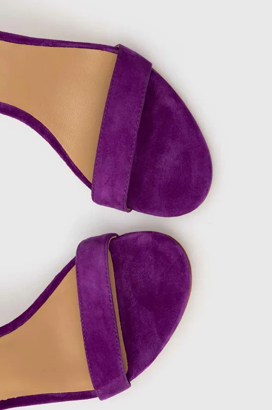 fialová Semišové sandále Lauren Ralph Lauren Allie