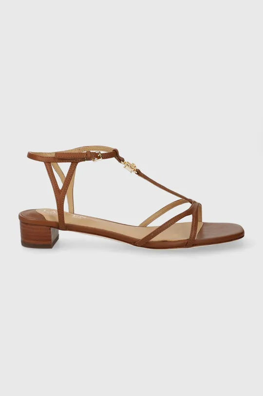 hnedá Kožené sandále Lauren Ralph Lauren Fallon Dámsky