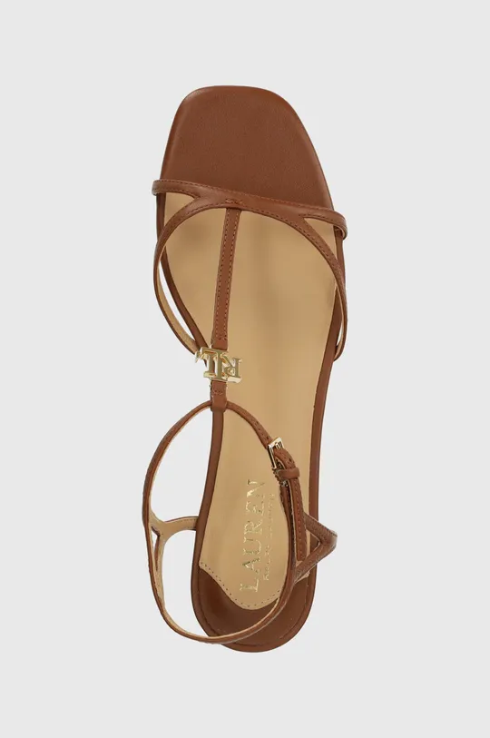hnedá Kožené sandále Lauren Ralph Lauren Fallon
