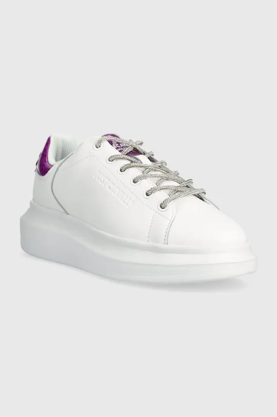 Δερμάτινα αθλητικά παπούτσια Just Cavalli 0 λευκό