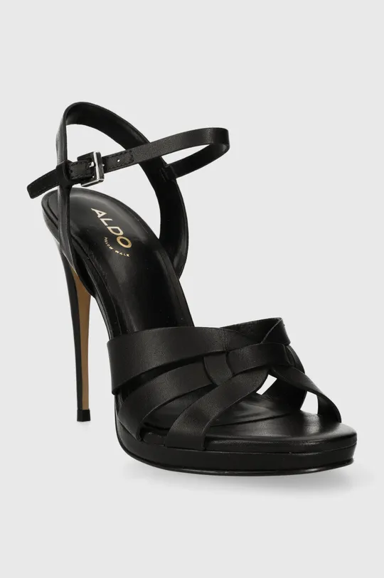 Kožené sandále Aldo AFAONI čierna