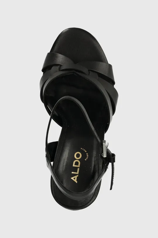 czarny Aldo sandały skórzane Afaoni