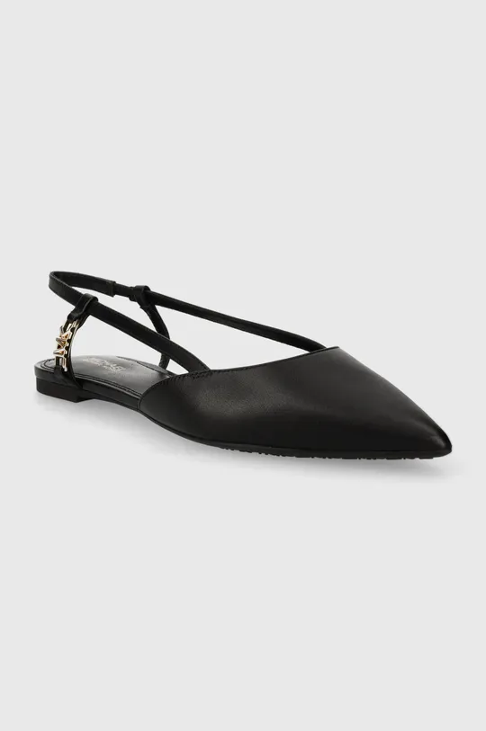 MICHAEL Michael Kors bőr balerina cipő Veronica fekete