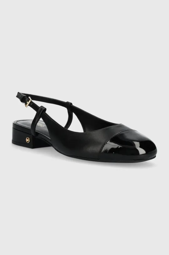 MICHAEL Michael Kors bőr balerina cipő Perla fekete