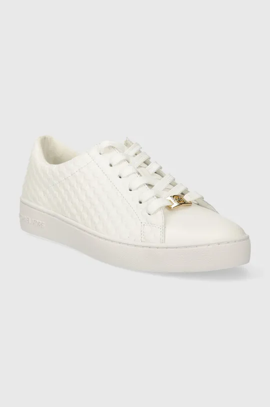 Δερμάτινα αθλητικά παπούτσια MICHAEL Michael Kors Keaton λευκό