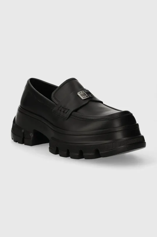 Tommy Jeans mocassini TJW CHUNKY LOAFER nero