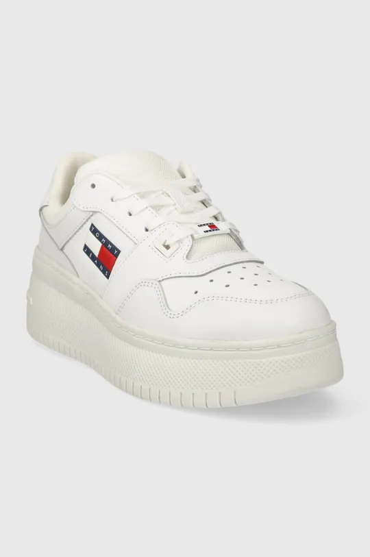 Tommy Jeans sneakersy TJW RETRO BASKET FLATFORM ESS biały