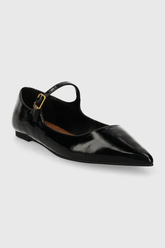 Kurt Geiger London bőr balerina cipő Regent Flat Mary Jane fekete