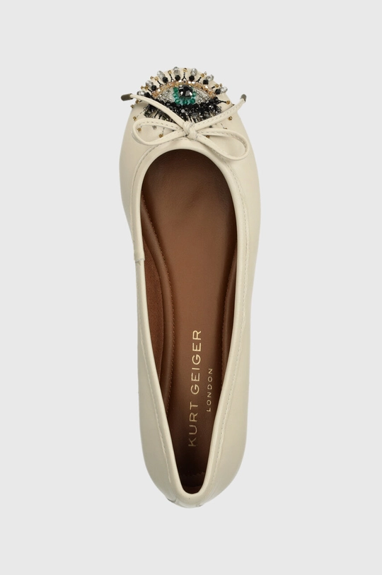 beige Kurt Geiger London balerrine in pelle Eye Emb Ballerina