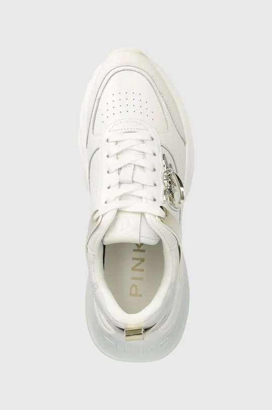 λευκό Δερμάτινα αθλητικά παπούτσια Pinko SS0027 P025 Z1B