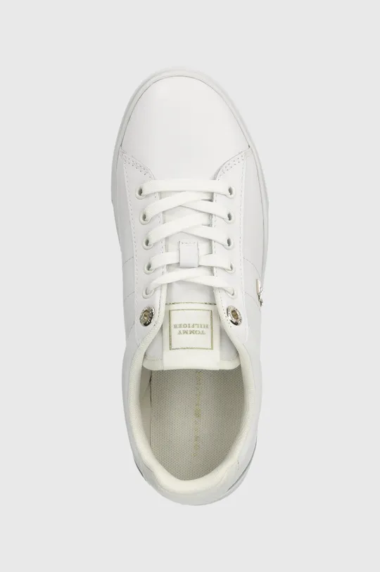 λευκό Δερμάτινα αθλητικά παπούτσια Tommy Hilfiger ESSENTIAL ELEVATED COURT SNEAKER