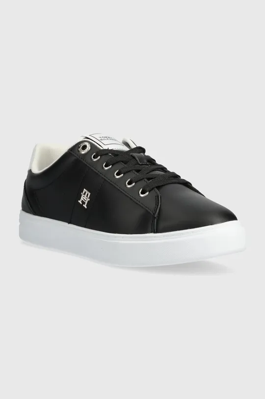 Tommy Hilfiger sneakers in pelle ESSENTIAL ELEVATED COURT SNEAKER nero