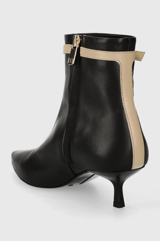 Kožené členkové topánky Tommy Hilfiger LEATHER POINTED BOOT Zvršok: Prírodná koža Vnútro: Textil, Prírodná koža Podrážka: Syntetická látka