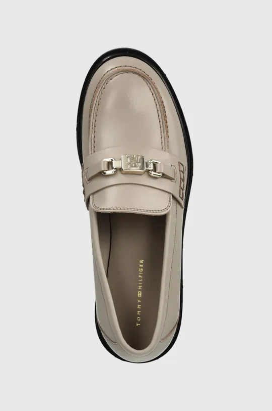 béžová Kožené mokasíny Tommy Hilfiger TH HARDWARE LOAFER