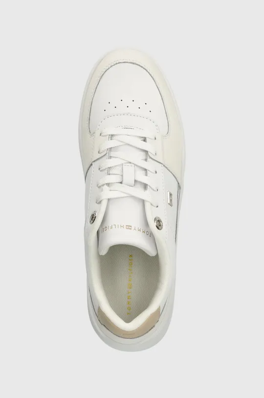 λευκό Δερμάτινα αθλητικά παπούτσια Tommy Hilfiger ESSENTIAL BASKET SNEAKER