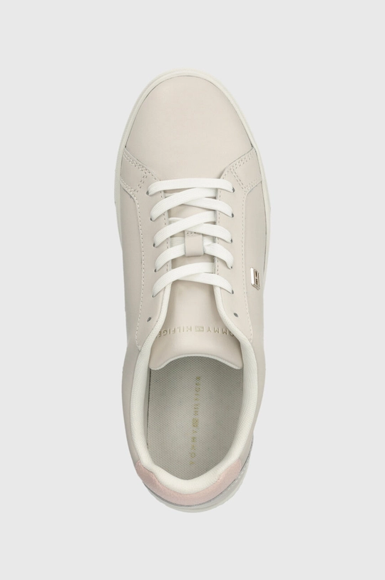 бежевий Шкіряні кросівки Tommy Hilfiger ESSENTIAL COURT SNEAKER