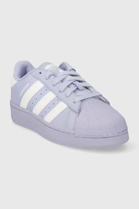 adidas Originals leather sneakers Superstar XLG violet